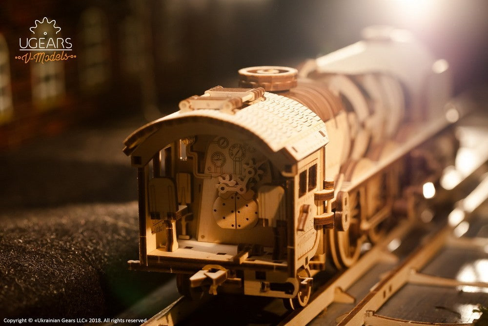 UGears V-Express Steam Train With Tender    