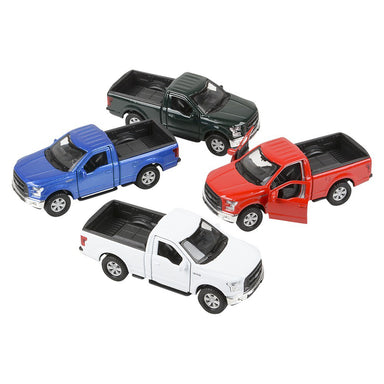 Diecast Pull Back 2015 Ford F150 Pickup Truck (Single) - Random Color