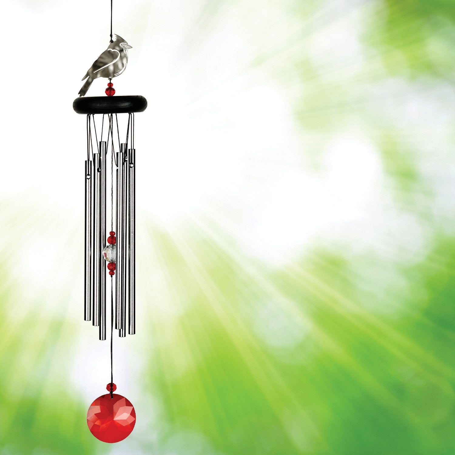 Crystal Cardinal Chime    