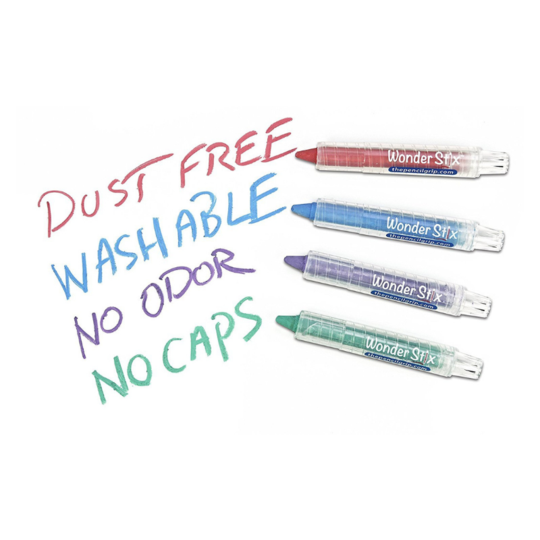 Wonder Stix Dust Free Chalk Crayon - 12 Colors    