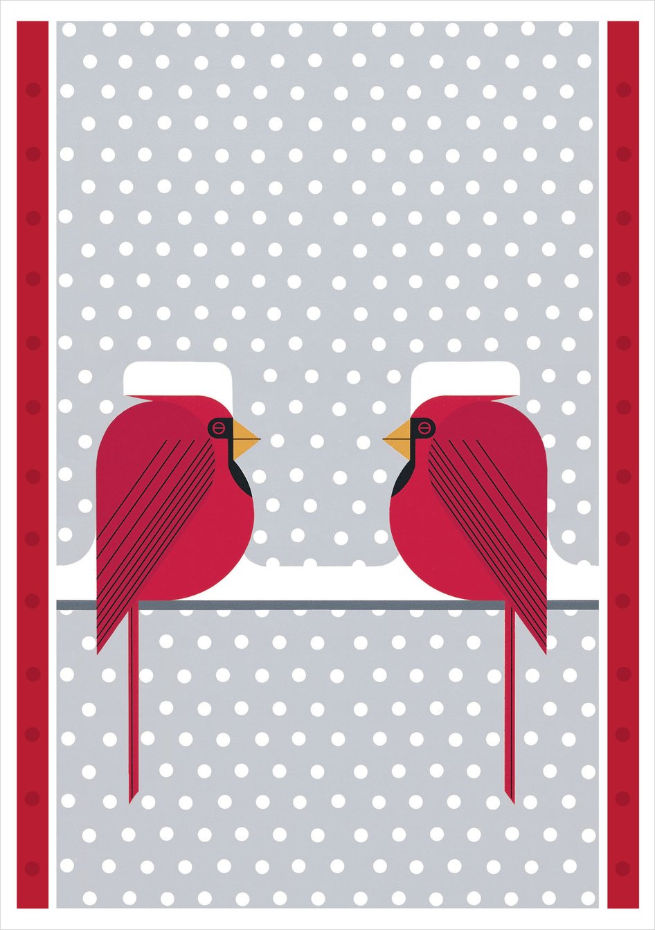 Charley Harper Cool Cardinals - A Boxed Holiday Card Assortment    