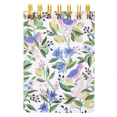 Spiral Notepad - Floral Birds    