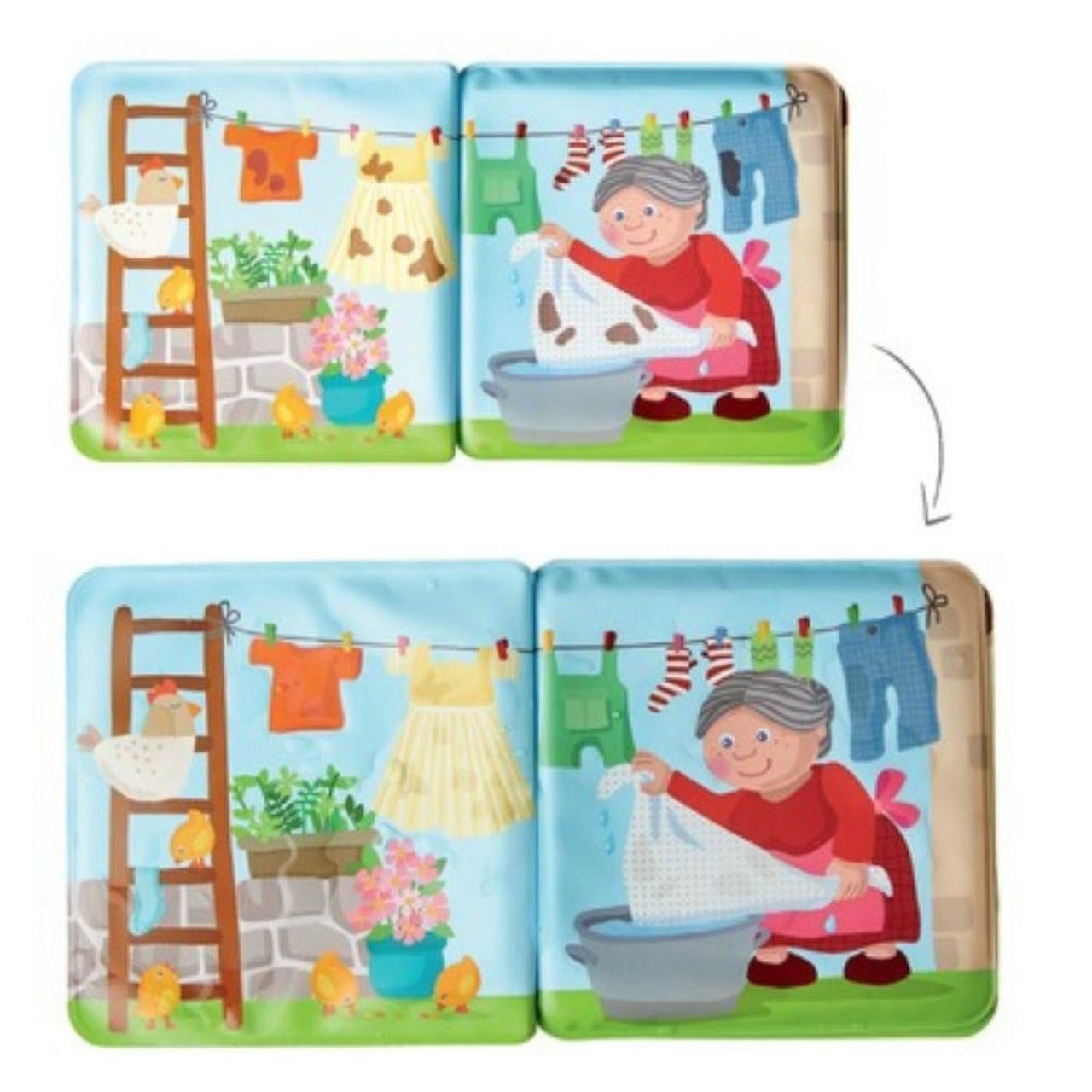 Farm Animal Wash Day Bath Book    