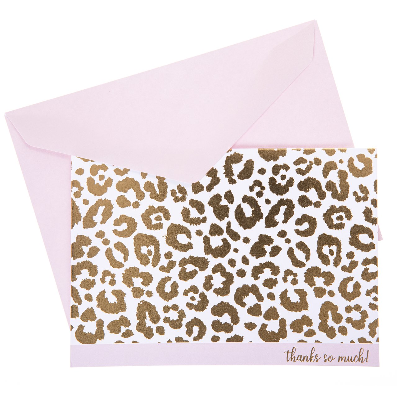 Boxed Thank You Cards - Gold Leopard    