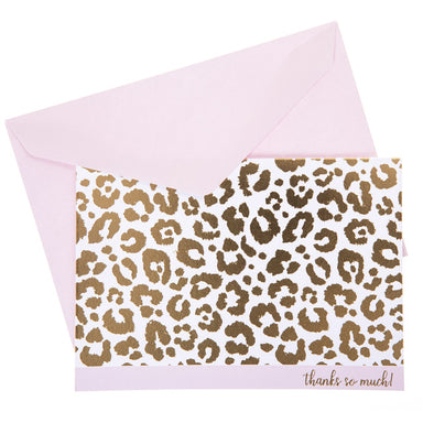 Boxed Thank You Cards - Gold Leopard    