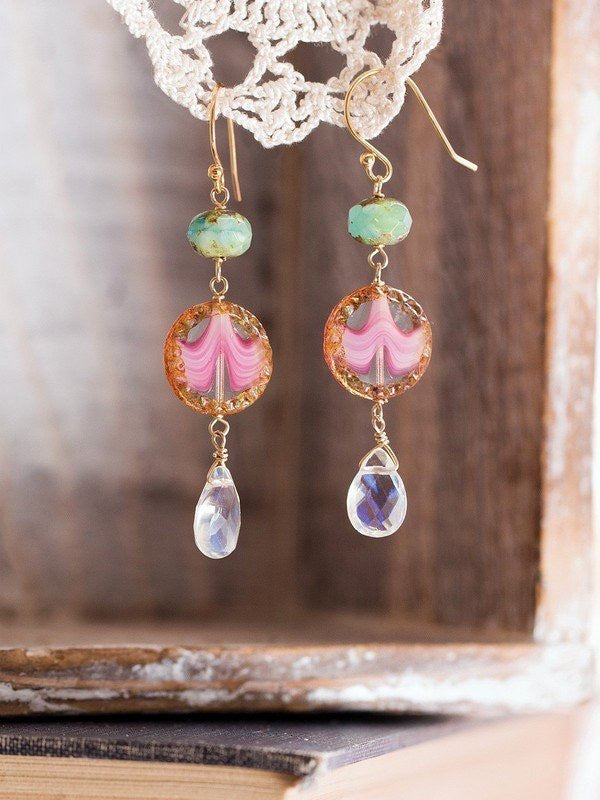 Holly Yashi Clementine Earrings - Watermelon    