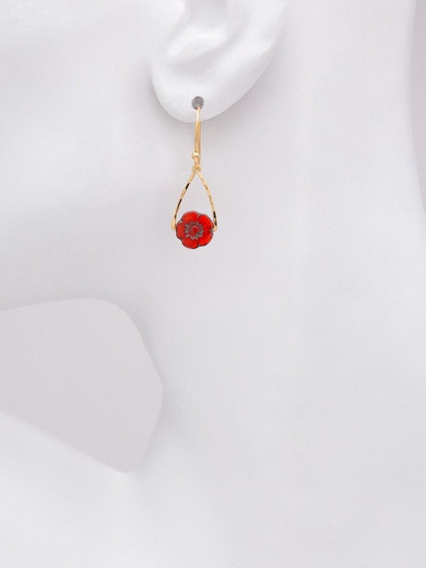 Holly Yashi June Bug Earrings - Chili    