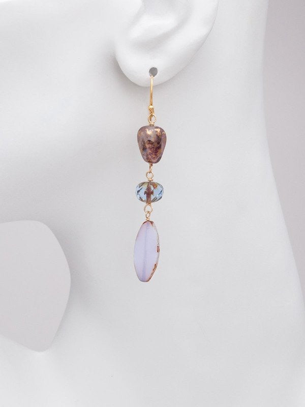 Holly Yashi Morning Glory Drop Earrings - Lavender    
