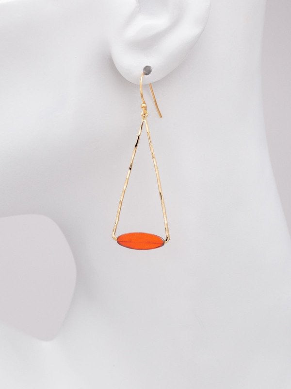Holly Yashi Collette Small Drop Earrings - Lime    