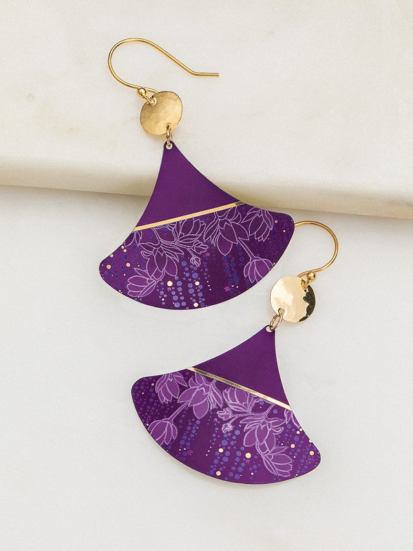 Holly Yashi Delia Earrings - Plum    