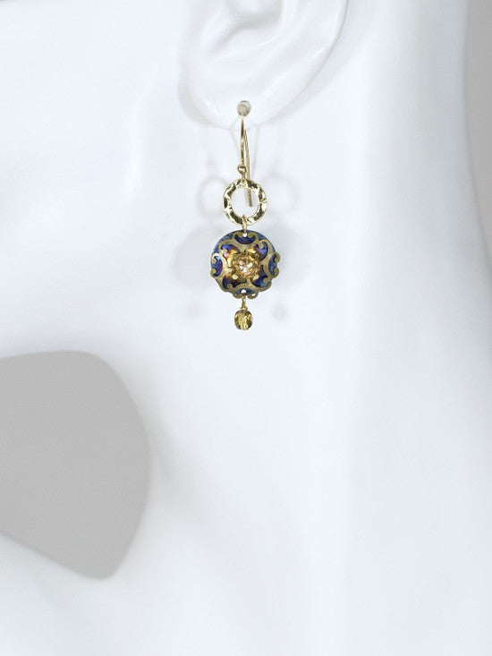 Holly Yashi Encircled Abela Earrings - Denim    