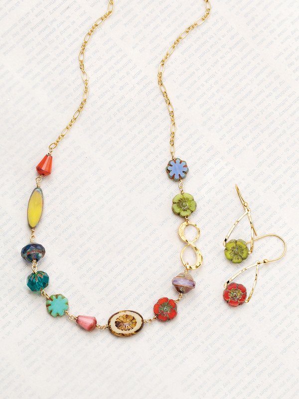 Holly Yashi Fandango Necklace - Rainbow    