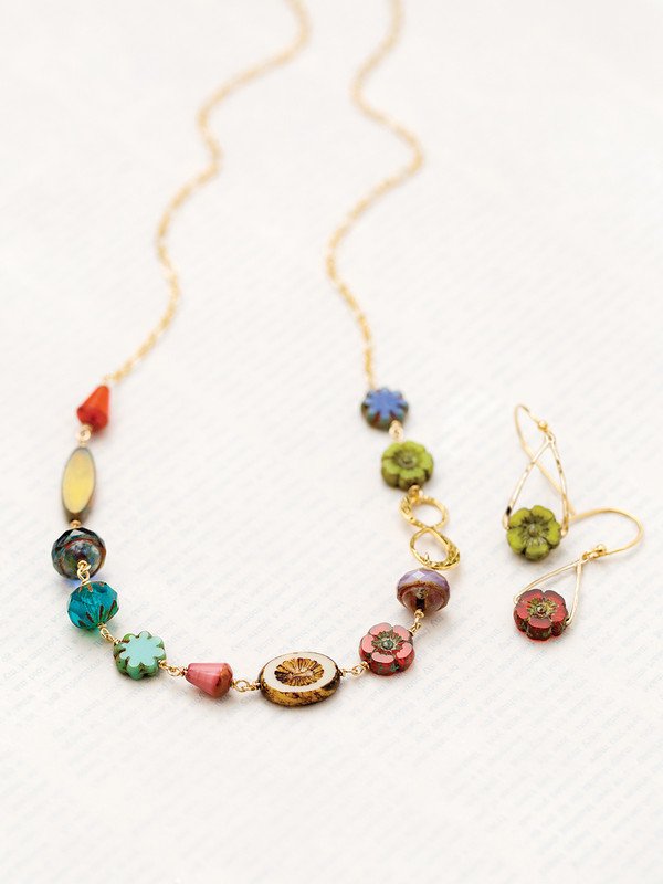 Holly Yashi Fandango Necklace - Rainbow    