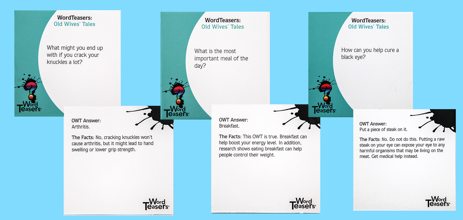 Word Teasers Old Wives Tales    