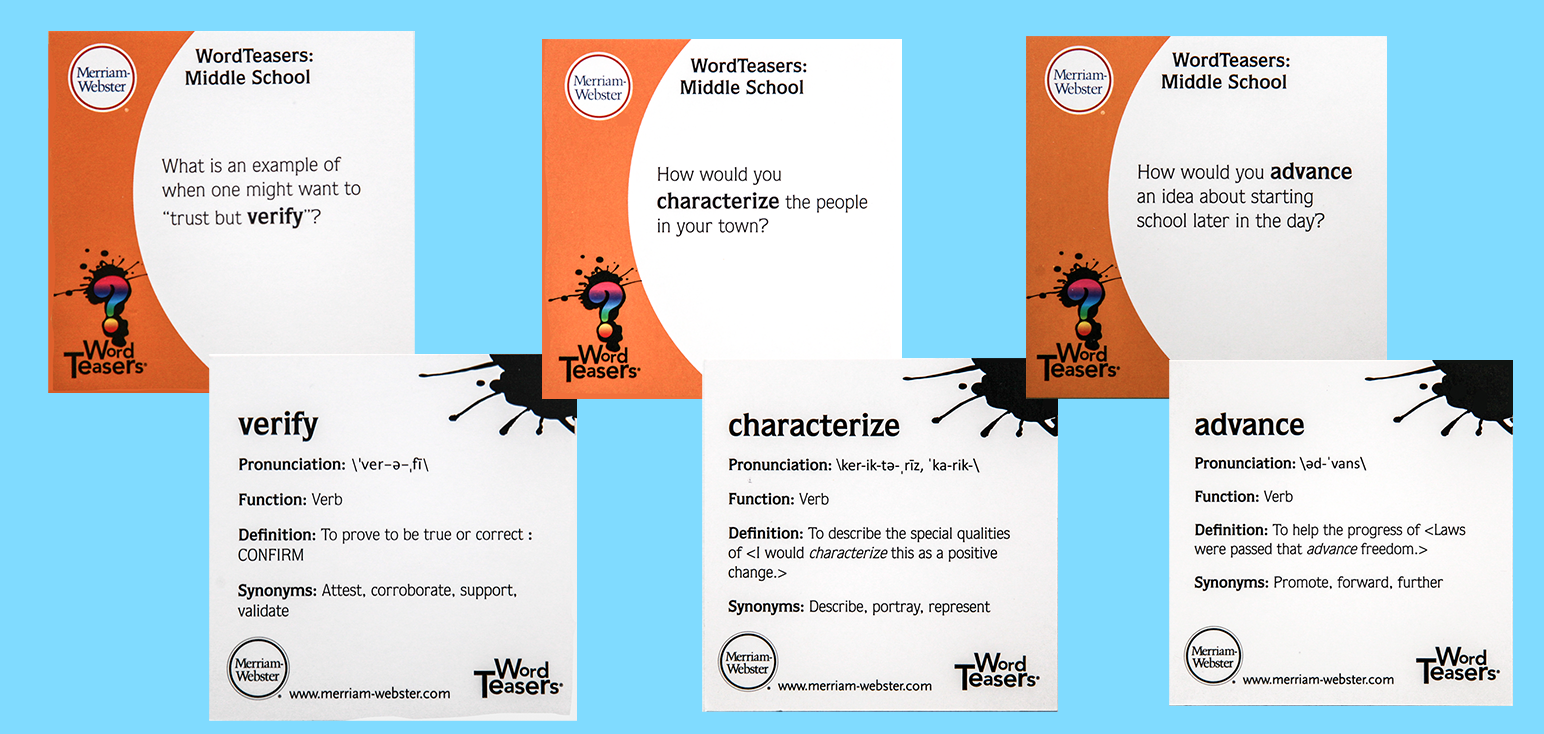 Word Teasers Middle School    