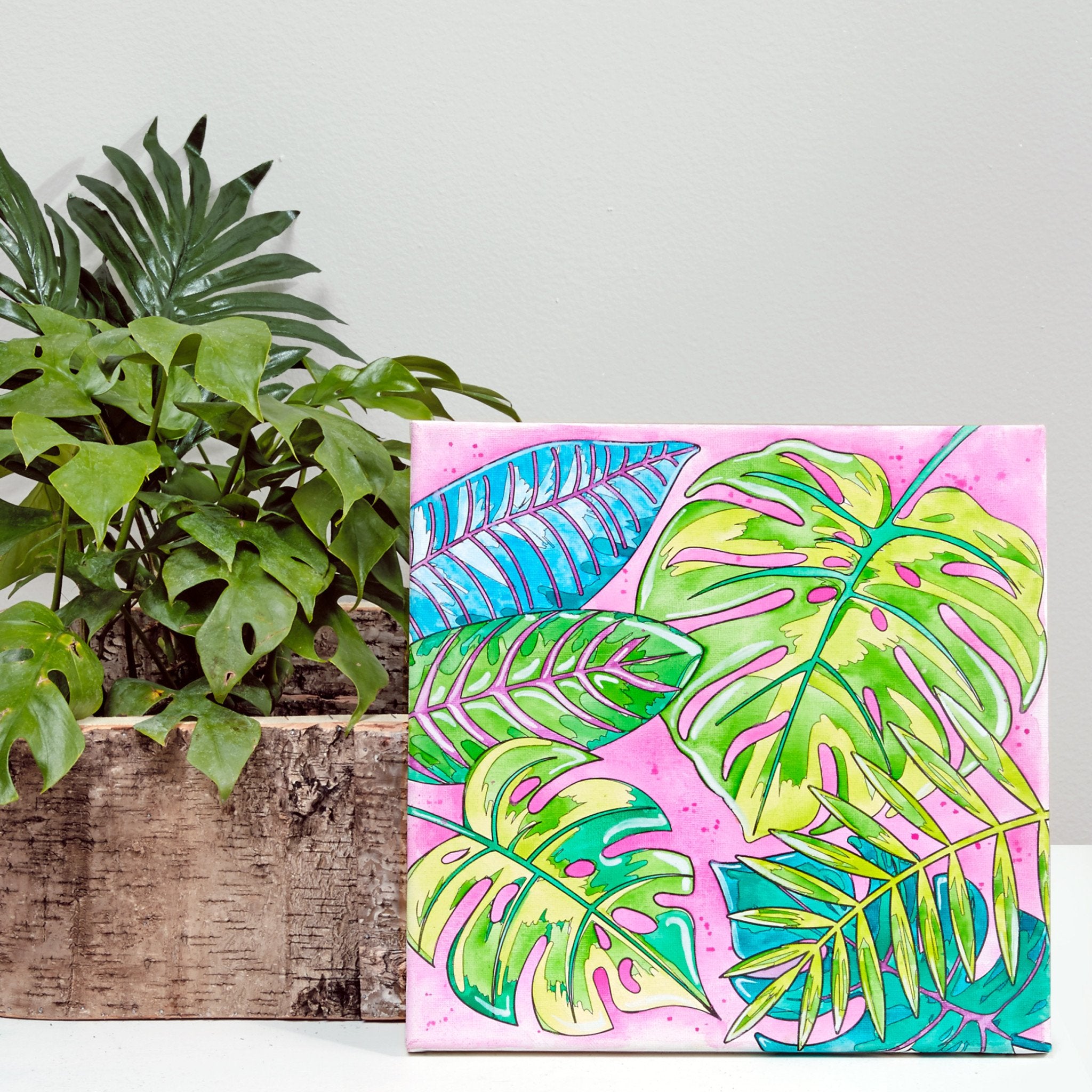 Paint By Number Watercolor Set - Tropical    