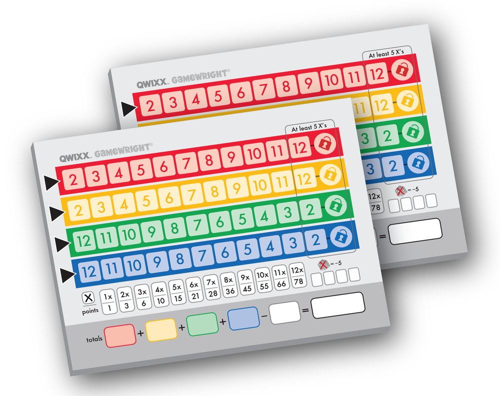 Qwixx - Replacement Score Pads    