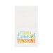 Tequila Lime Sunshine Embroidered Waffle Weave Kitchen Towel    