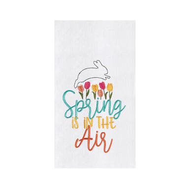 Spring Is In The Air Embroidered Flour Sack Towel    