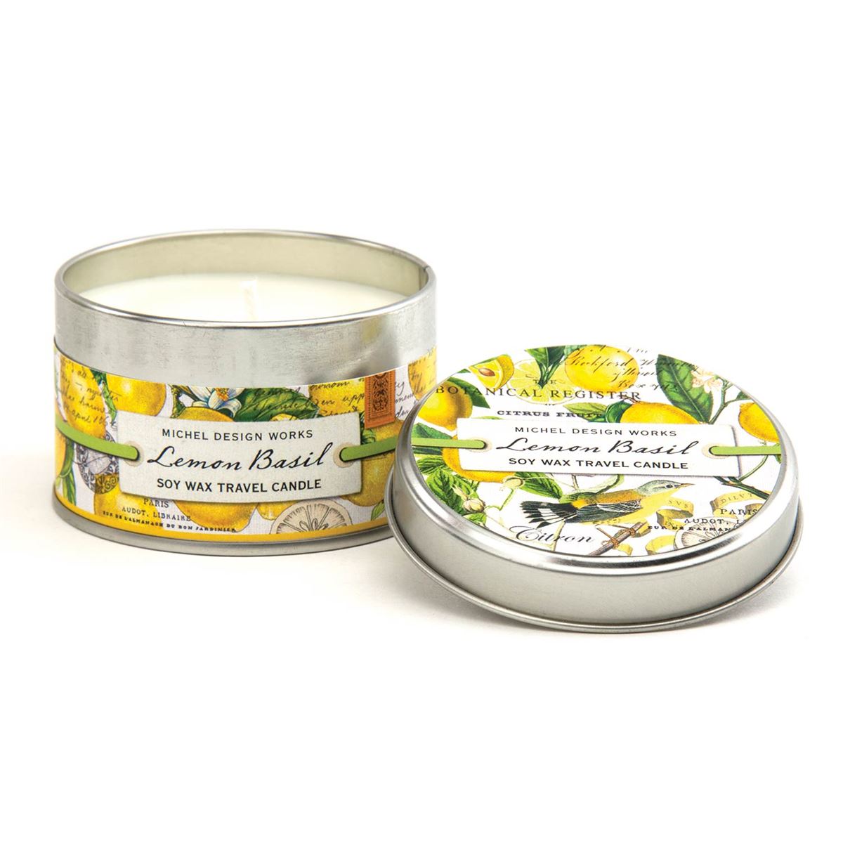 Lemon Basil - Soy Wax Travel Candle    