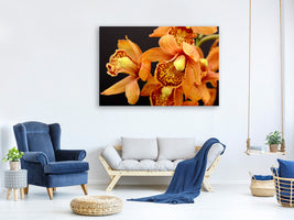 canvas-print-orchids-with-orange-flowers