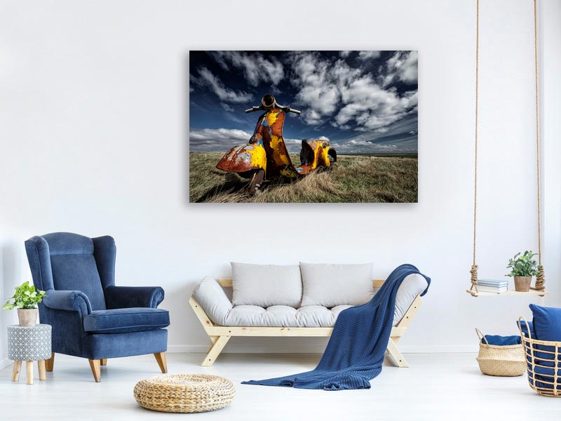 canvas-print-yellow-scooter-x