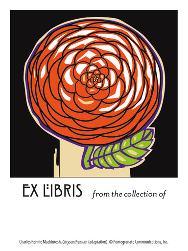 Bookplates - Charles Rennie Mackintosh Chrysanthemum    