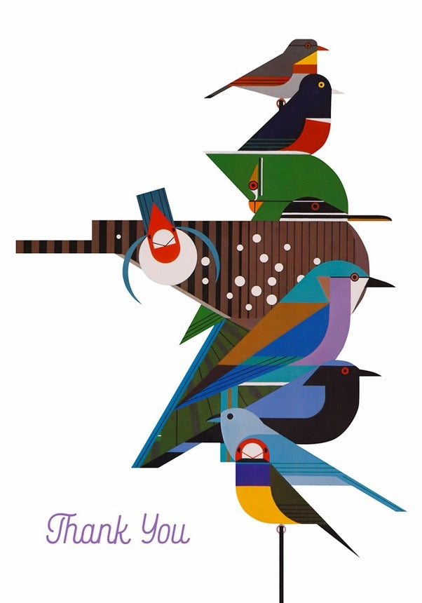 Charley Harper Rain Forest Birds - Boxed Thank You Cards    