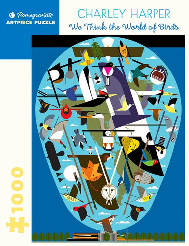 We Think The World Of Birds - Charley Harper 1000 Piece Puzzle    