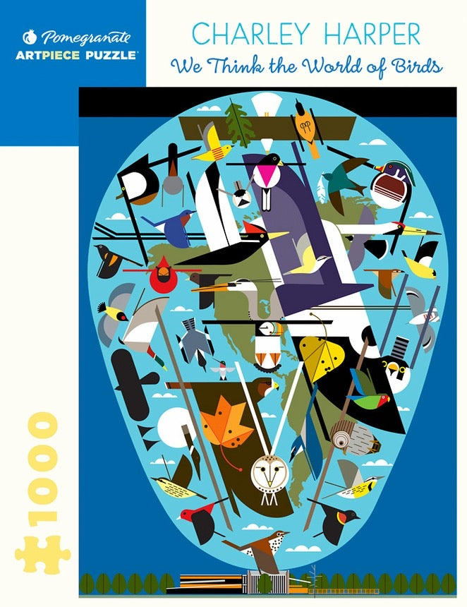 We Think The World Of Birds - Charley Harper 1000 Piece Puzzle    