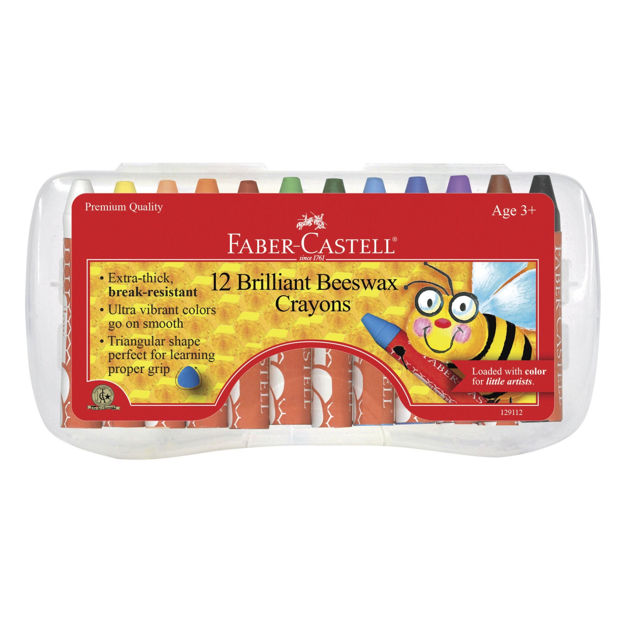 12 Brilliant Beeswax Crayons    