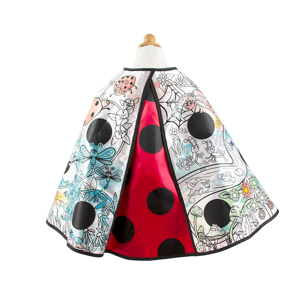 Color A Cape - Ladybug Size 4-7    