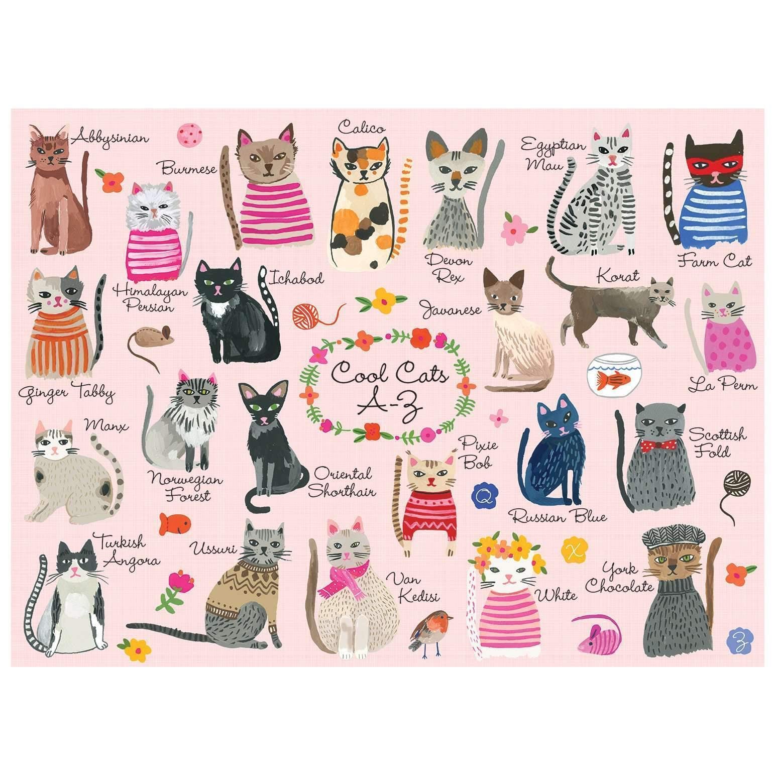 Cool Cats A-Z 1000 Piece Puzzle    