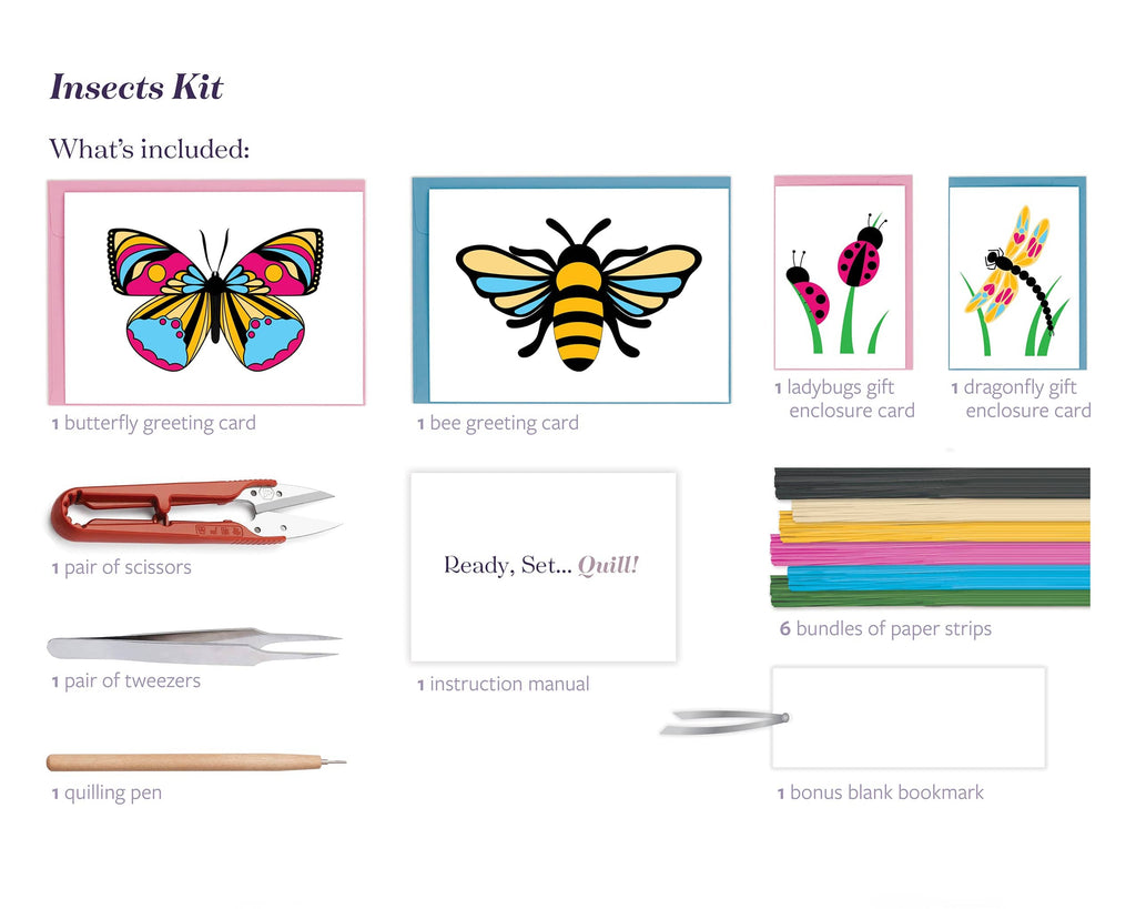 Create A Quill All In One Quilling Kit - Insects    