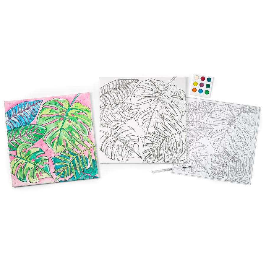Paint By Number Watercolor Set - Tropical    