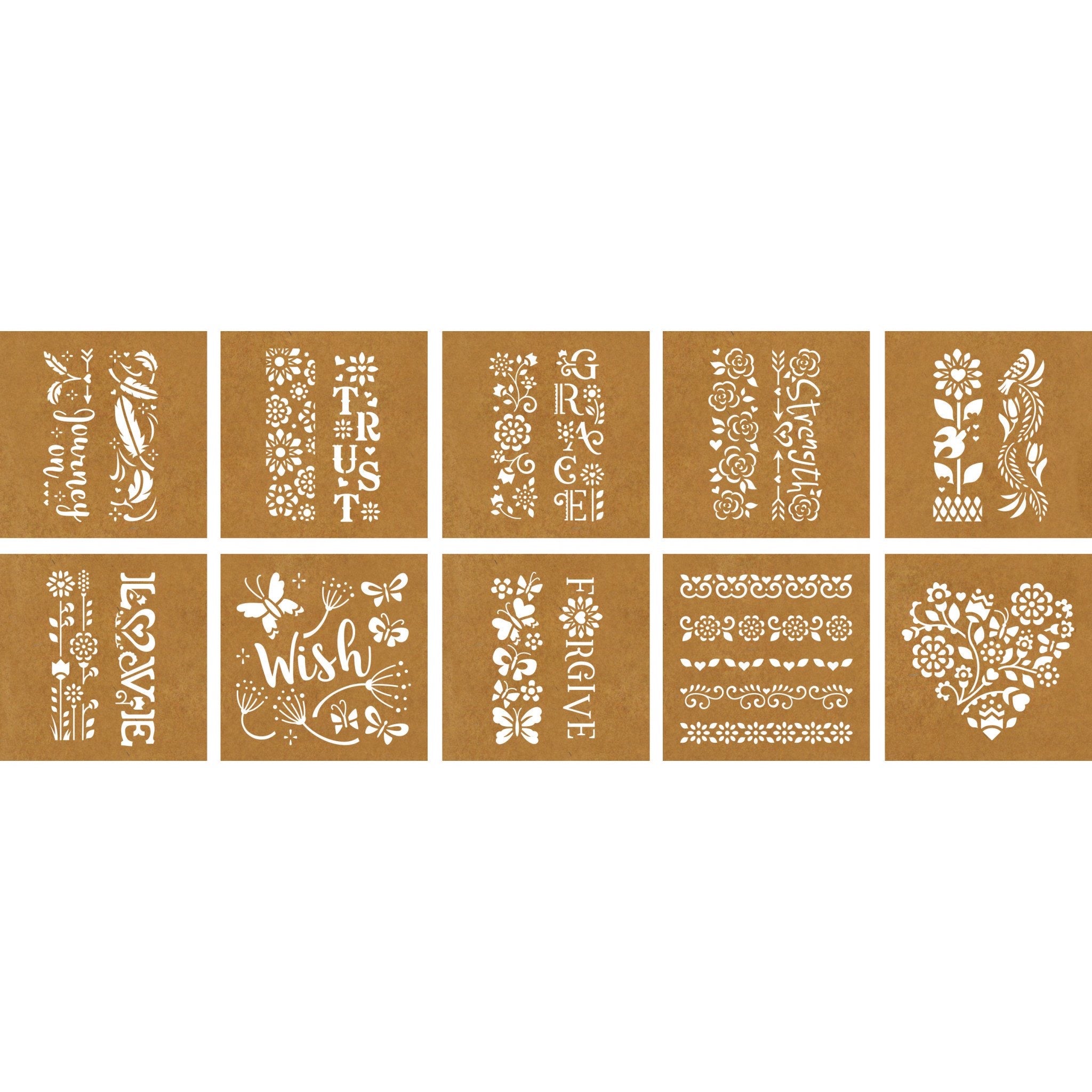 Mixed Media Stencils - Journaling Inspiration    