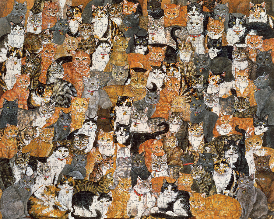 Double Cat-Spread 1000 Piece Puzzle    