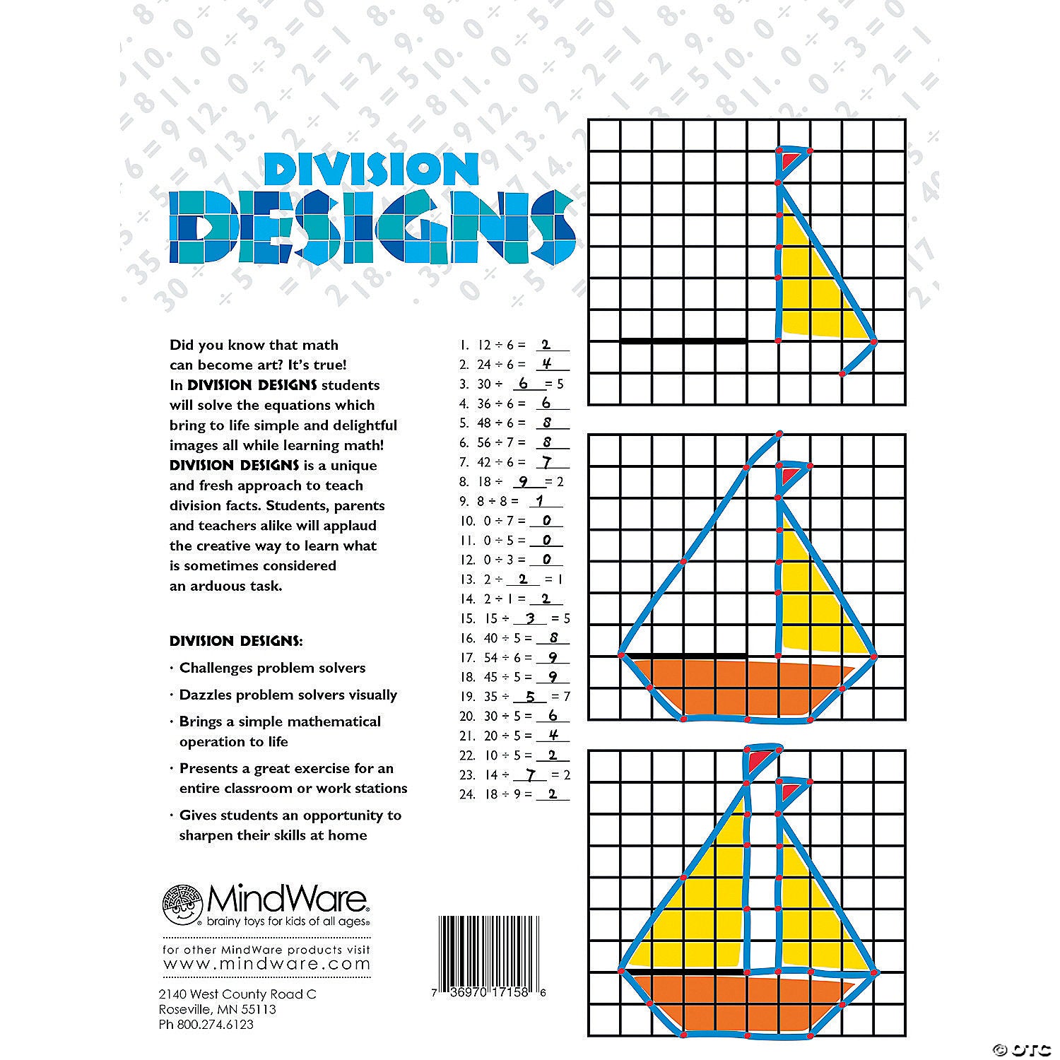Division Designs - Number Problems    
