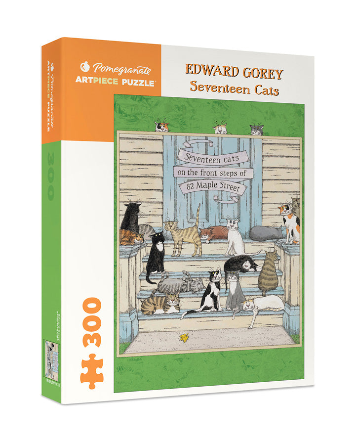 Seventeen Cats - 300 Piece Edward Gorey Puzzle    