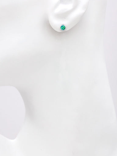 Holly Yashi Petite Bonita Post Earrings - Silver/Lagoon    