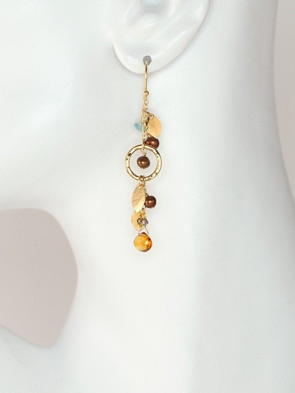 Holly Yashi Fairy Garden Drop Earrings - Pomegranate    