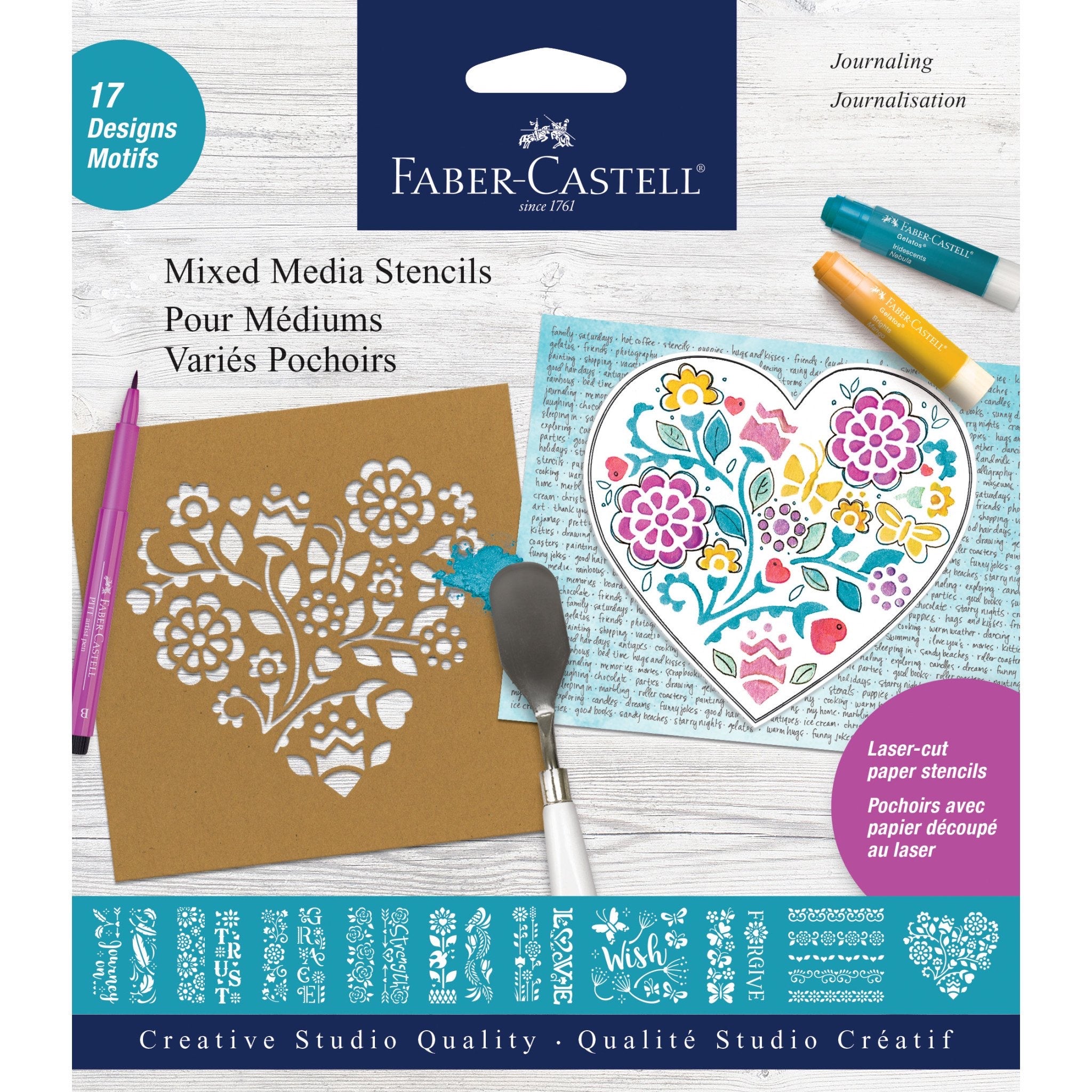 Mixed Media Stencils - Journaling Inspiration    