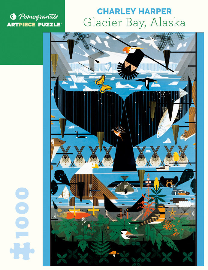 Glacier Bay, Alaska 1000 Piece Charley Harper Puzzle    