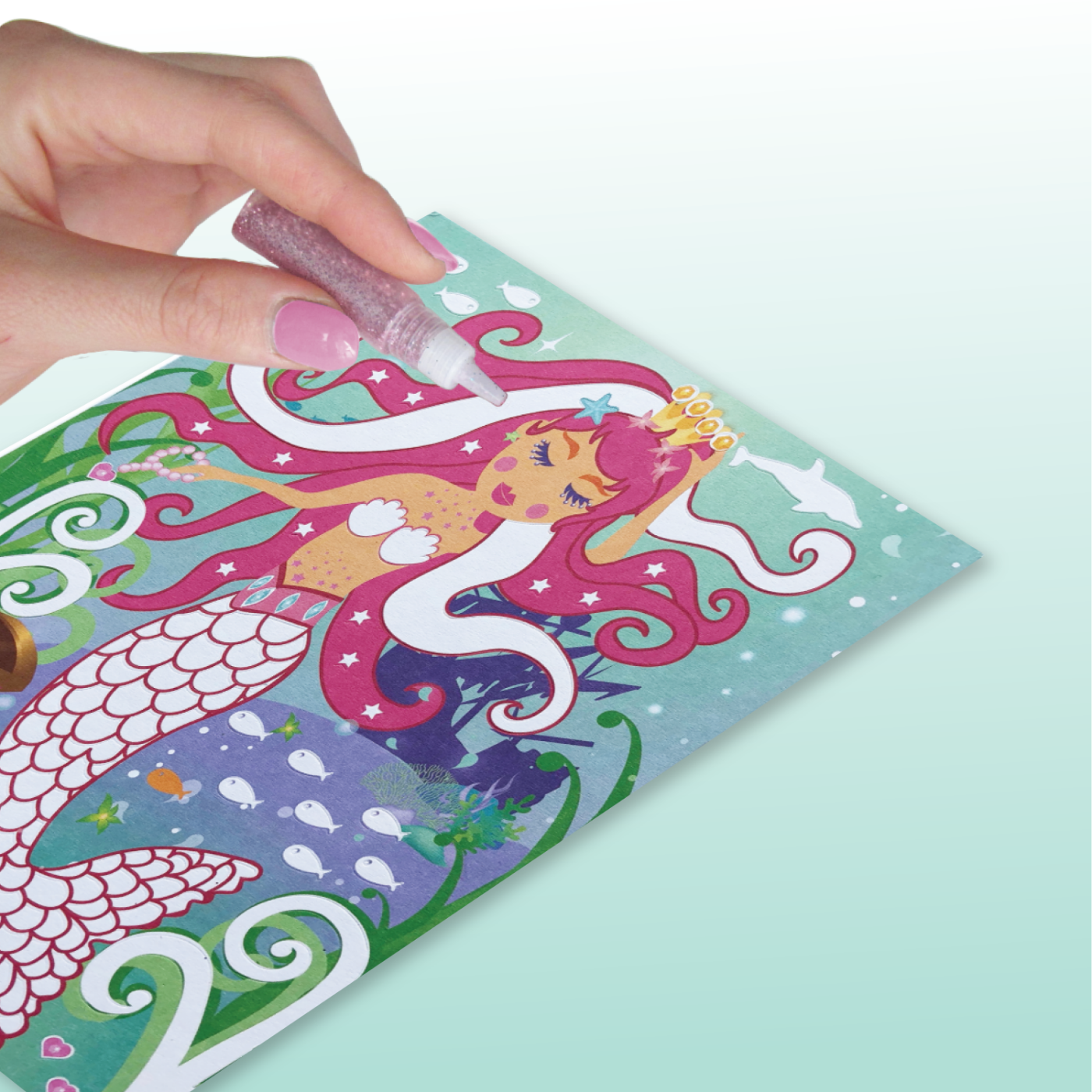 Totally Mermaids Glitter & Foil Art Set    
