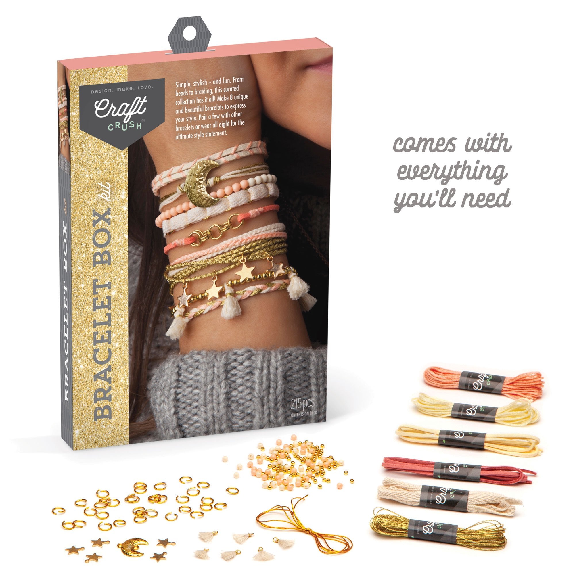 Craft Crush Bracelet Box Kit - Gold    