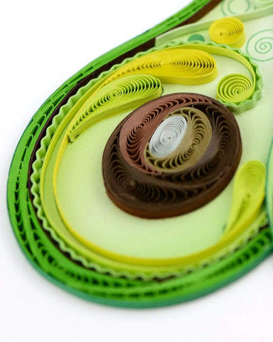 Avocado - Blank Quilling Card    