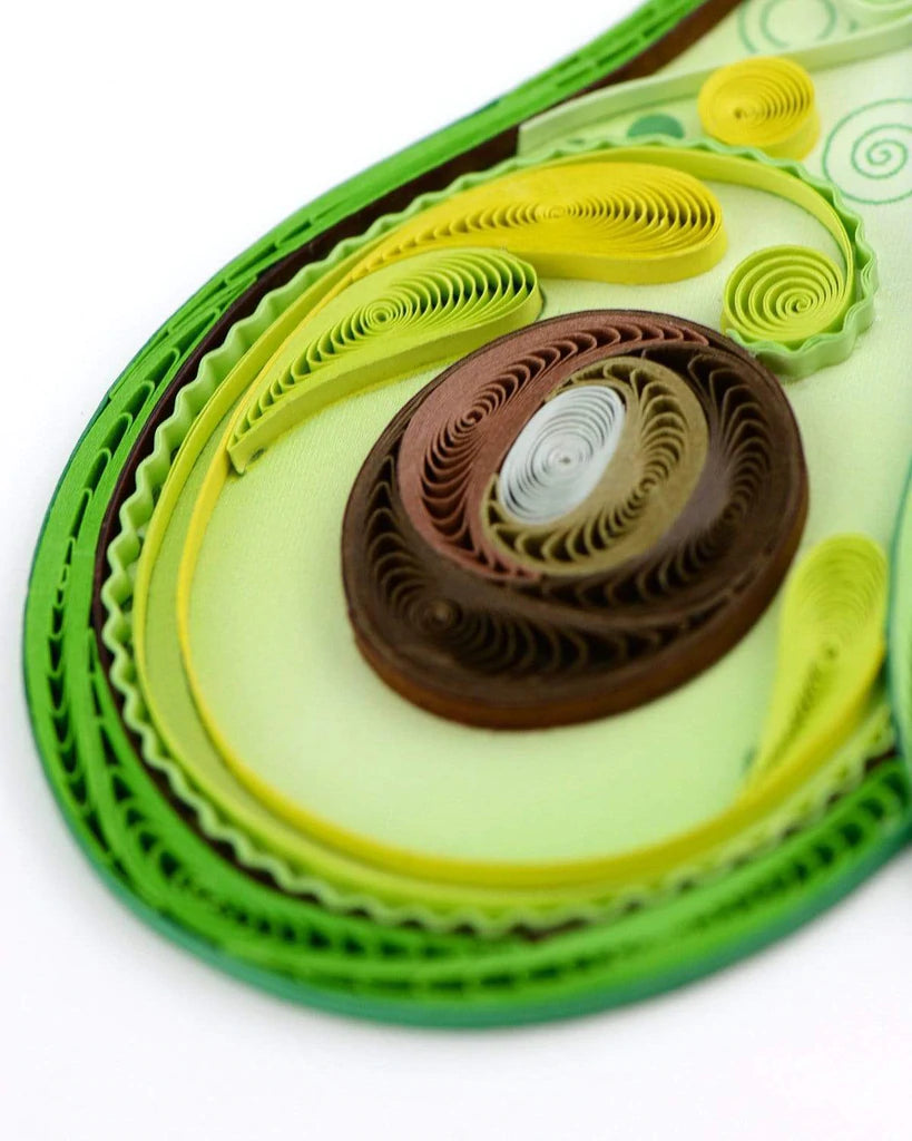 Avocado - Blank Quilling Card    