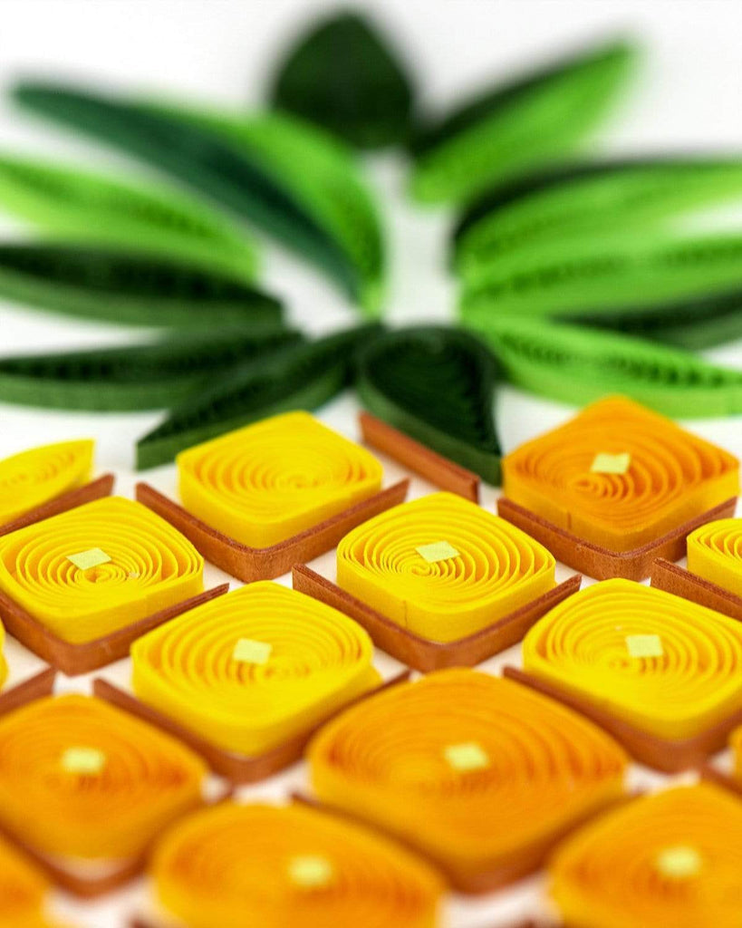Pineapple - Blank Quilling Enclosure Card    