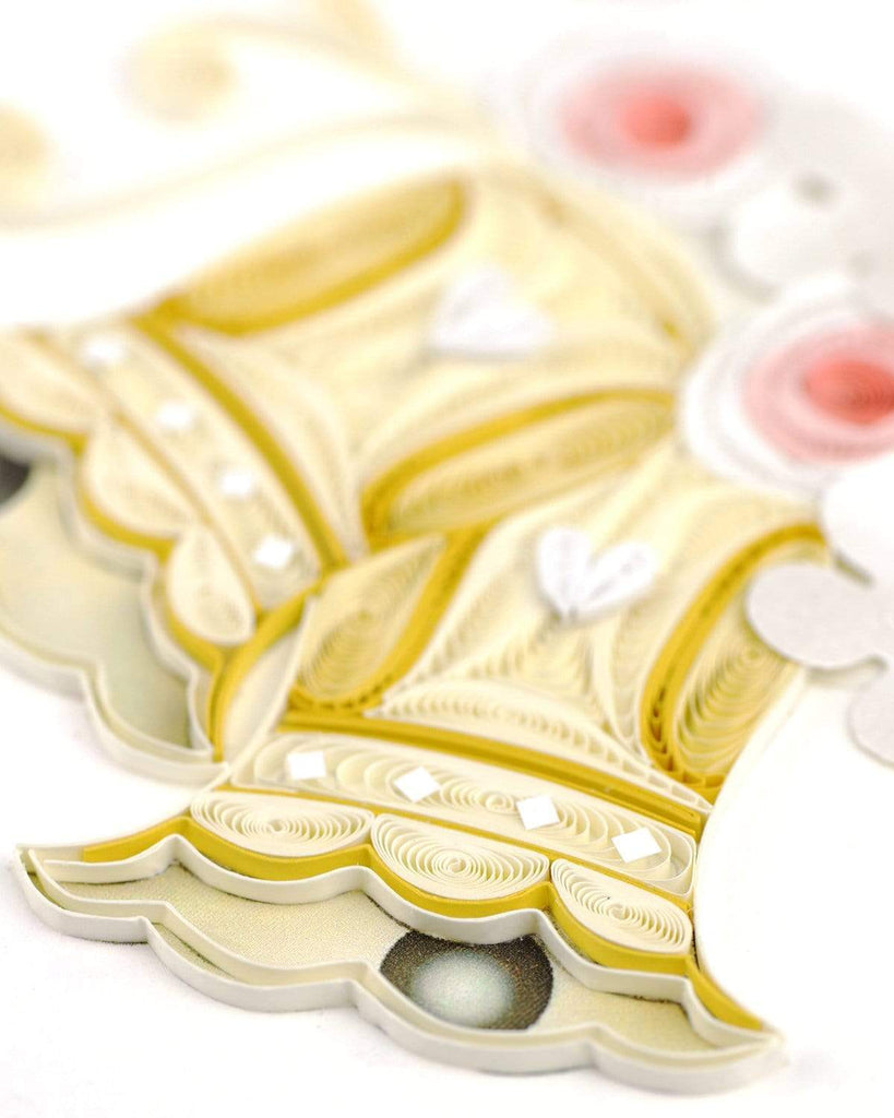Wedding Bells - Blank Quilling Card    