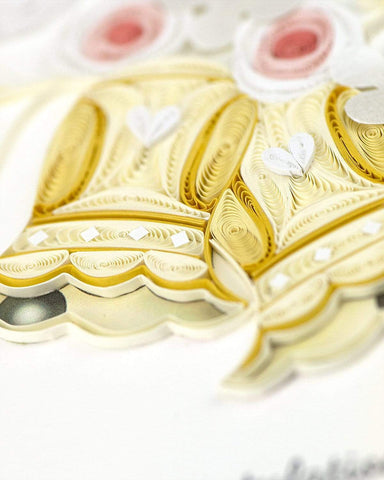 Wedding Bells - Blank Quilling Card    
